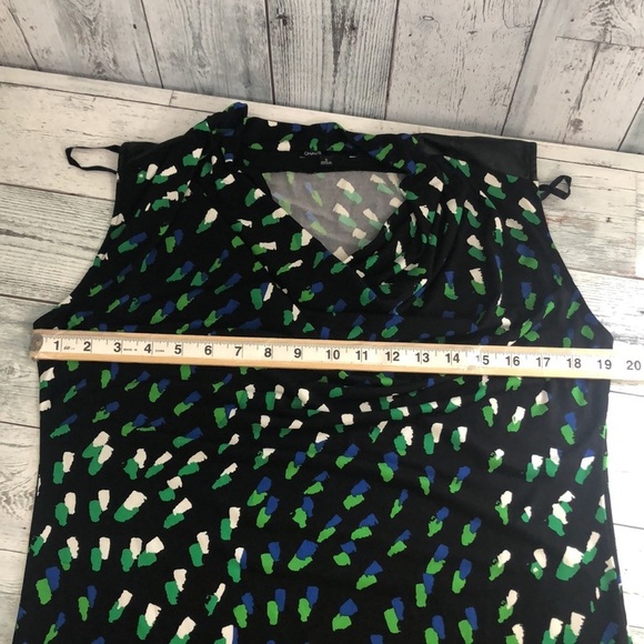 Chaus Slouching Neck Synthetic Leather Top Small - Picture 10 of 11